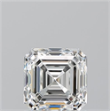 Diamante Natural 1.20 quilates, Asscher , Color H, claridad VVS1 y certificado GIA