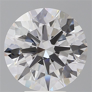 Picture of Lab Grown Diamond 6.07 Carats, Round with Ideal Cut, E Color, VVS2 Clarity and Certified by IGI