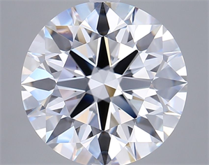 Picture of Lab Grown Diamond 5.38 Carats, Round with Ideal Cut, D Color, IF Clarity and Certified by IGI
