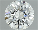 Natural Diamond 2.50 Carats, Round with Excellent Cut, F Color, SI1 Clarity and Certified by GIA