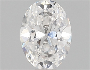 Picture of Natural Diamond 0.53 Carats, Oval with  Cut, E Color, I1 Clarity and Certified by GIA
