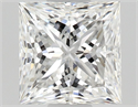 Natural Diamond 0.63 Carats, Princess with  Cut, E Color, VS2 Clarity and Certified by GIA