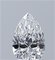 Diamante Natural 0.33 quilates, De pera , Color D, claridad VS2 y certificado GIA