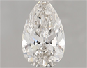 Natural Diamond 0.70 Carats, Pear with  Cut, H Color, VVS2 Clarity and Certified by GIA