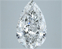 Diamante Natural 5.00 quilates, De pera , Color F, claridad I1 y certificado IGI