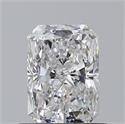 Natural Diamond 0.70 Carats, Radiant with  Cut, D Color, VS1 Clarity and Certified by GIA