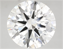Lab Grown Diamond 10.82 Carats, Round with Ideal Cut, H Color, VS1 Clarity and Certified by IGI