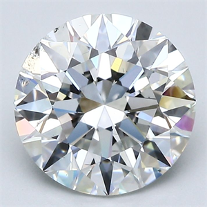 Foto Diamante Natural 3.03 quilates, Redondo , Color G, claridad SI1 y certificado GIA de