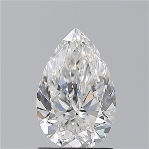 Foto Diamante Natural 1.41 quilates, De pera , Color E, claridad VVS2 y certificado GIA de
