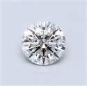 Diamante Natural 0.59 quilates, Redondo , Color F, claridad SI1 y certificado GIA