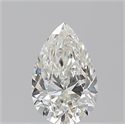 Natural Diamond 0.70 Carats, Pear with  Cut, I Color, SI1 Clarity and Certified by GIA