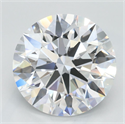 Lab Grown Diamond 3.17 Carats, Round with Ideal Cut, D Color, VVS1 Clarity and Certified by IGI