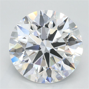 Picture of Lab Grown Diamond 3.17 Carats, Round with Ideal Cut, D Color, VVS1 Clarity and Certified by IGI