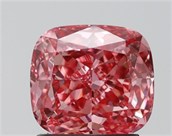 Picture of Lab Grown Diamond 2.16 Carats, CUSHION MODIFIED with  Cut, Fancy Vivid Pink Color, VS2 Clarity and Certified by IGI