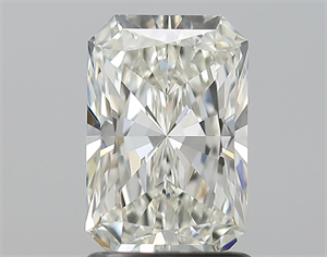 Picture of Natural Diamond 1.51 Carats, Radiant with  Cut, J Color, VVS2 Clarity and Certified by GIA