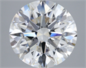 Lab Created Diamond 5.48 Carats, Round with Ideal Cut, G Color, SI1 Clarity and Certified by IGI