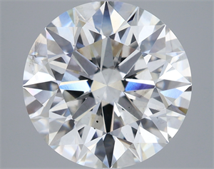 Picture of Lab Created Diamond 5.48 Carats, Round with Ideal Cut, G Color, SI1 Clarity and Certified by IGI