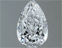 Natural Diamond 0.70 Carats, Pear with  Cut, E Color, VS2 Clarity and Certified by GIA