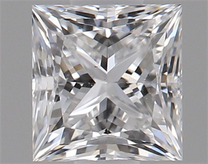 Picture of Natural Diamond 0.51 Carats, Princess with  Cut, D Color, VS2 Clarity and Certified by GIA