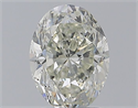 Natural Diamond 2.01 Carats, Oval with  Cut, J Color, SI2 Clarity and Certified by GIA