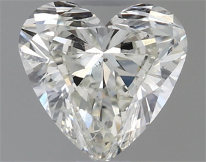 Picture of Natural Diamond 0.58 Carats, Heart with  Cut, K Color, SI2 Clarity and Certified by GIA