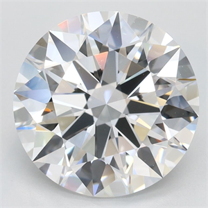 Picture of Lab Grown Diamond 3.15 Carats, Round with Ideal Cut, D Color, IF Clarity and Certified by IGI