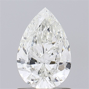Picture of Natural Diamond 1.00 Carats, Pear with  Cut, G Color, SI1 Clarity and Certified by IGI