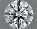 Natural Diamond 0.90 Carats, Round with Excellent Cut, I Color, VS1 Clarity and Certified by IGI