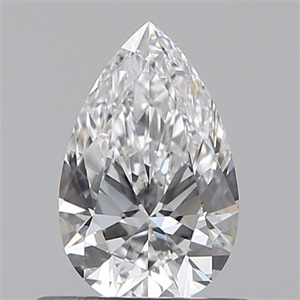 Picture of Natural Diamond 0.50 Carats, Pear with  Cut, D Color, VVS1 Clarity and Certified by GIA