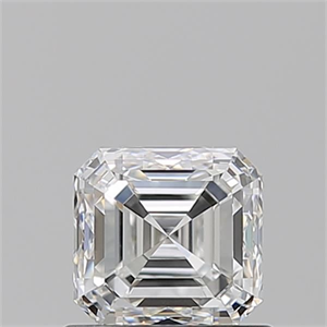 Foto Diamante Natural 0.90 quilates, Asscher , Color F, claridad VS1 y certificado GIA de
