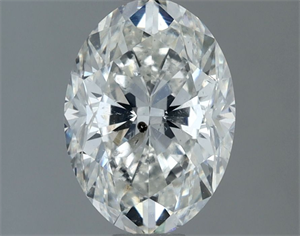 Picture of Natural Diamond 1.50 Carats, Oval with  Cut, G Color, SI2 Clarity and Certified by GIA
