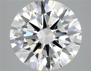 Picture of Lab Grown Diamond 3.84 Carats, Round with Ideal Cut, E Color, VS2 Clarity and Certified by IGI