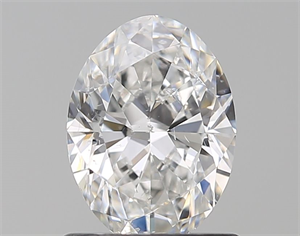 Picture of Natural Diamond 1.01 Carats, Oval with  Cut, E Color, SI2 Clarity and Certified by GIA