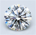 Natural Diamond 2.30 Carats, Round with Excellent Cut, G Color, VS2 Clarity and Certified by GIA