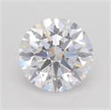 Lab Grown Diamond 1.87 Carats, Round with Ideal Cut, D Color, VVS2 Clarity and Certified by IGI