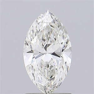 Picture of Natural Diamond 1.01 Carats, Marquise with  Cut, H Color, VS2 Clarity and Certified by IGI