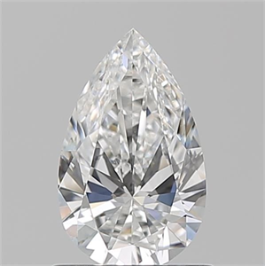 Picture of Natural Diamond 0.78 Carats, Pear with  Cut, E Color, VVS2 Clarity and Certified by GIA