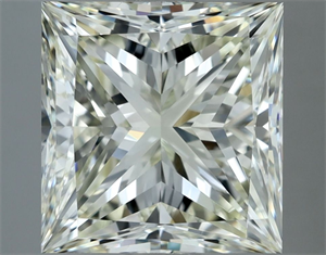 Foto Diamante Natural 4.01 quilates, Princesa , Color K, claridad VVS2 y certificado IGI de