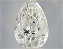 Natural Diamond 0.37 Carats, Pear with  Cut, G Color, VS1 Clarity and Certified by IGI