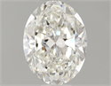 Natural Diamond 1.00 Carats, Oval with  Cut, H Color, SI2 Clarity and Certified by GIA