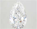 Natural Diamond 5.03 Carats, Pear with  Cut, D Color, VVS1 Clarity and Certified by GIA