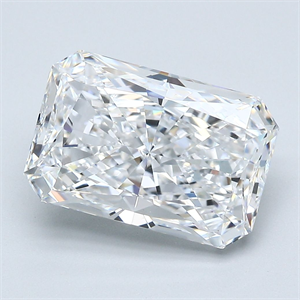 Foto Diamante Natural 4.79 quilates, Radiante , Color D, claridad VS2 y certificado GIA de
