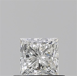 Picture of Natural Diamond 0.50 Carats, Princess with  Cut, I Color, IF Clarity and Certified by GIA