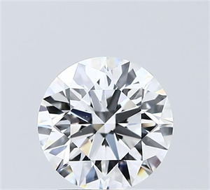 Picture of Lab Grown Diamond 1.50 Carats, Round with Ideal Cut, D Color, VVS2 Clarity and Certified by IGI