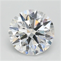 Lab Grown Diamond 1.18 Carats, Round with Ideal Cut, D Color, FL Clarity and Certified by IGI