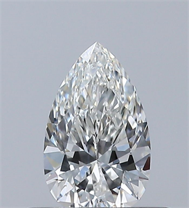 Foto Diamante Natural 0.40 quilates, De pera , Color G, claridad VVS2 y certificado GIA de