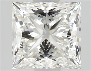 Picture of Natural Diamond 0.57 Carats, Princess with  Cut, G Color, VS1 Clarity and Certified by GIA