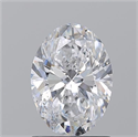 Natural Diamond 1.40 Carats, Oval with  Cut, D Color, SI1 Clarity and Certified by GIA