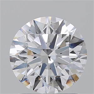 Picture of Natural Diamond 1.72 Carats, Round with Excellent Cut, F Color, SI2 Clarity and Certified by GIA