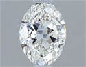 Natural Diamond 0.70 Carats, Oval with  Cut, G Color, VS1 Clarity and Certified by GIA
